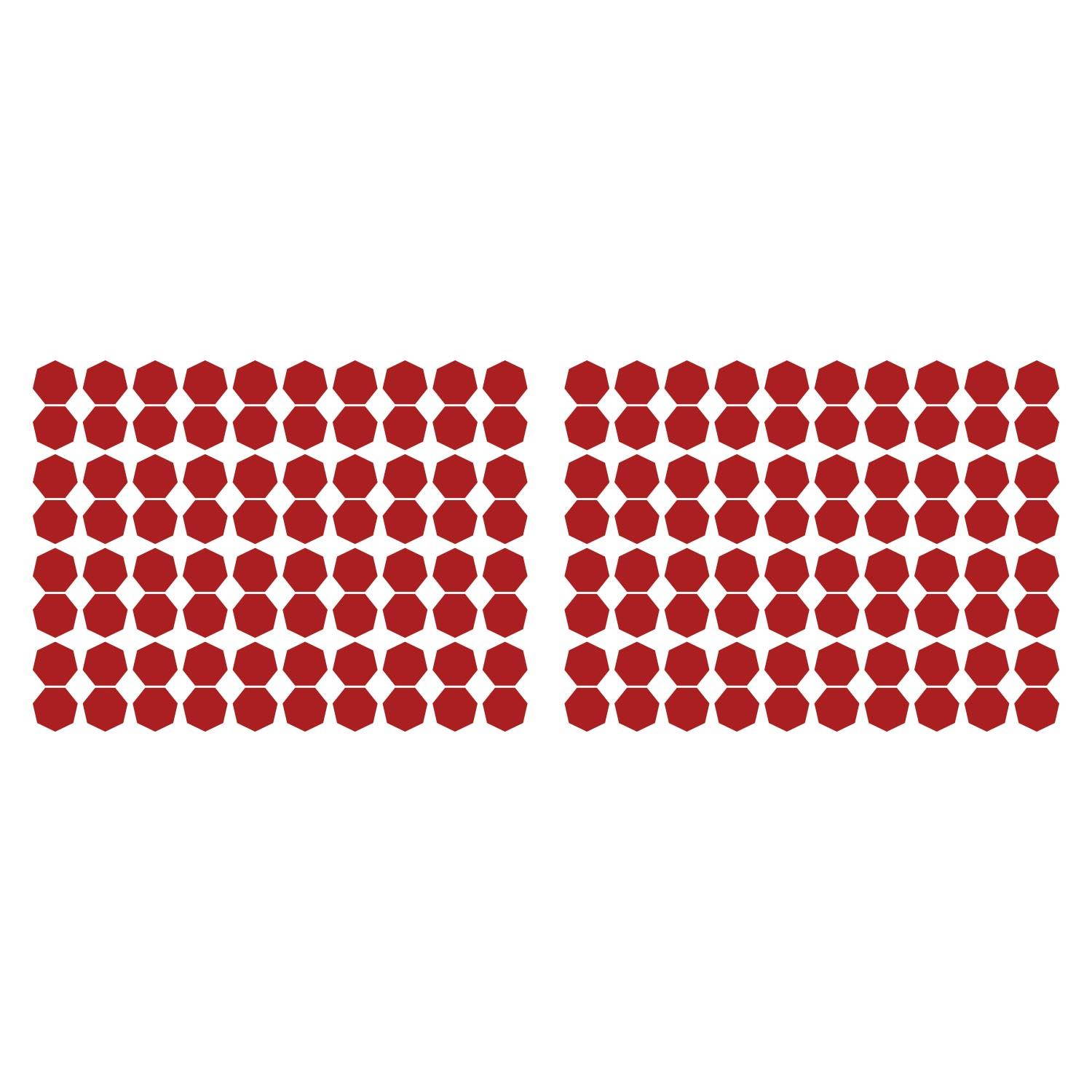 LiteMark 1 Inch Yellow Removable Heptagon Decals - Pack of 160