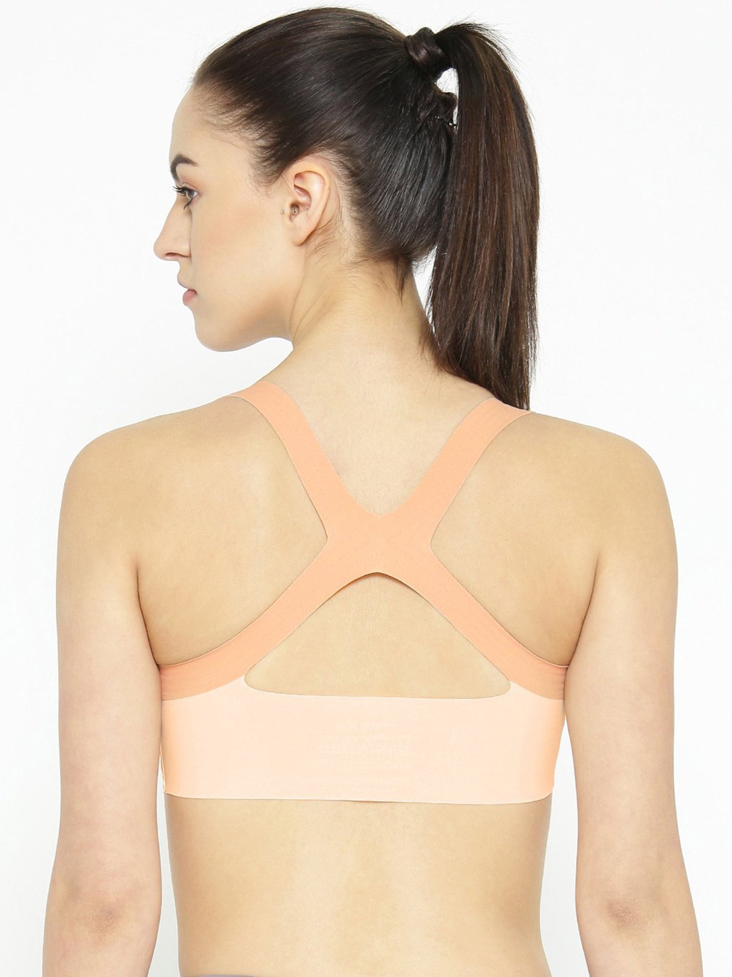 Erotissch Peach Padded Sports Bra