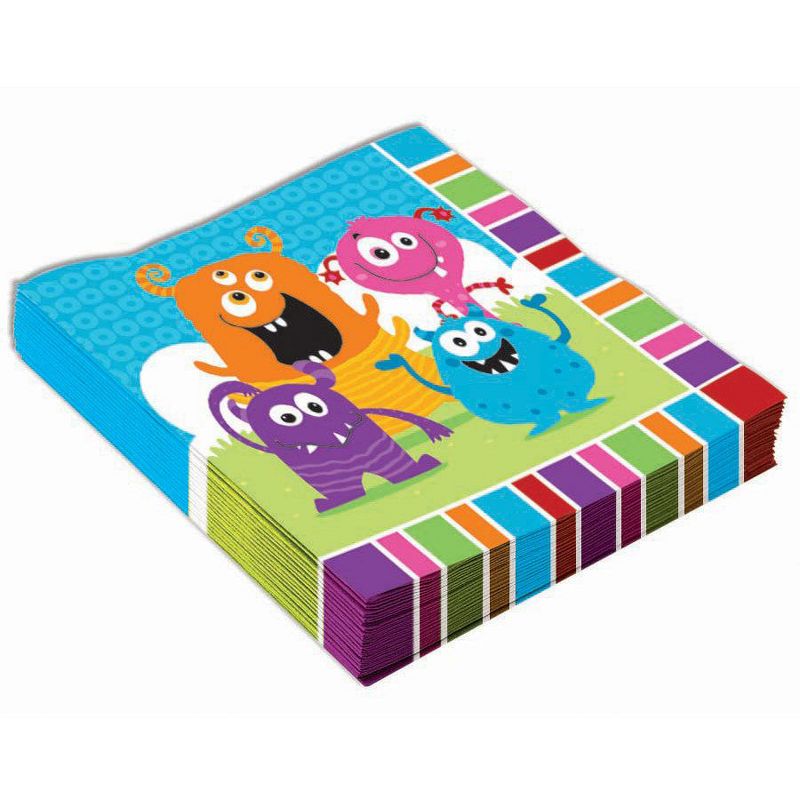 Birthday Express Monster Party Monster Lunch Napkins - 16 Pack