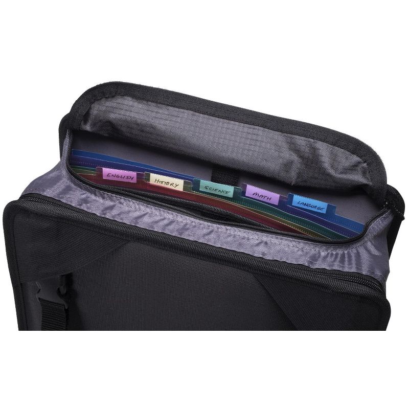 Case-it The King Sized Zip Tab Backpack Zipper Binder, 4 Inch D-Ring, Blue