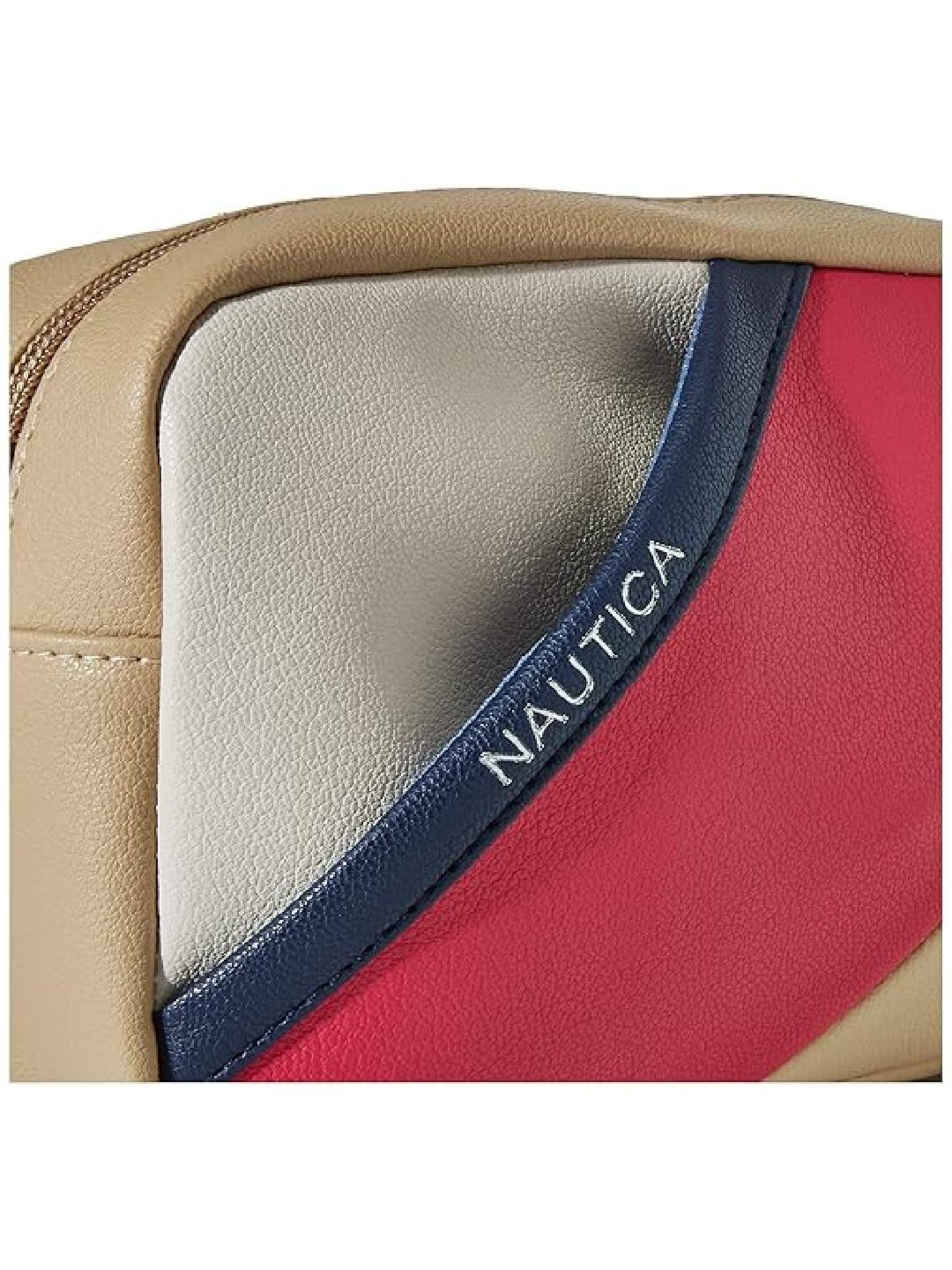Nautica Beige Color Block Medium Sling Handbag