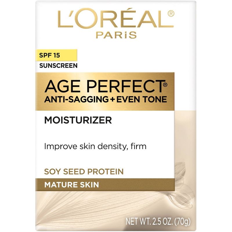 L'Oreal Paris Age Perfect Anti-Sagging + Even Tone Moisturizer - SPF 15 - 2.5oz