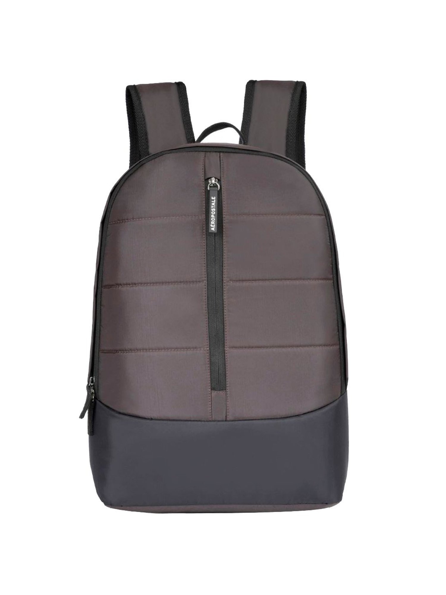 Aeropostale Knox Brown Polyester Quilted Laptop Backpack - 16 Ltrs