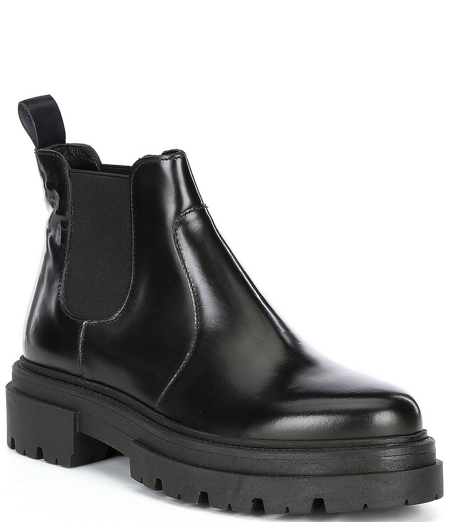 Free People Lola Leather Lug Sole Chelsea Booties