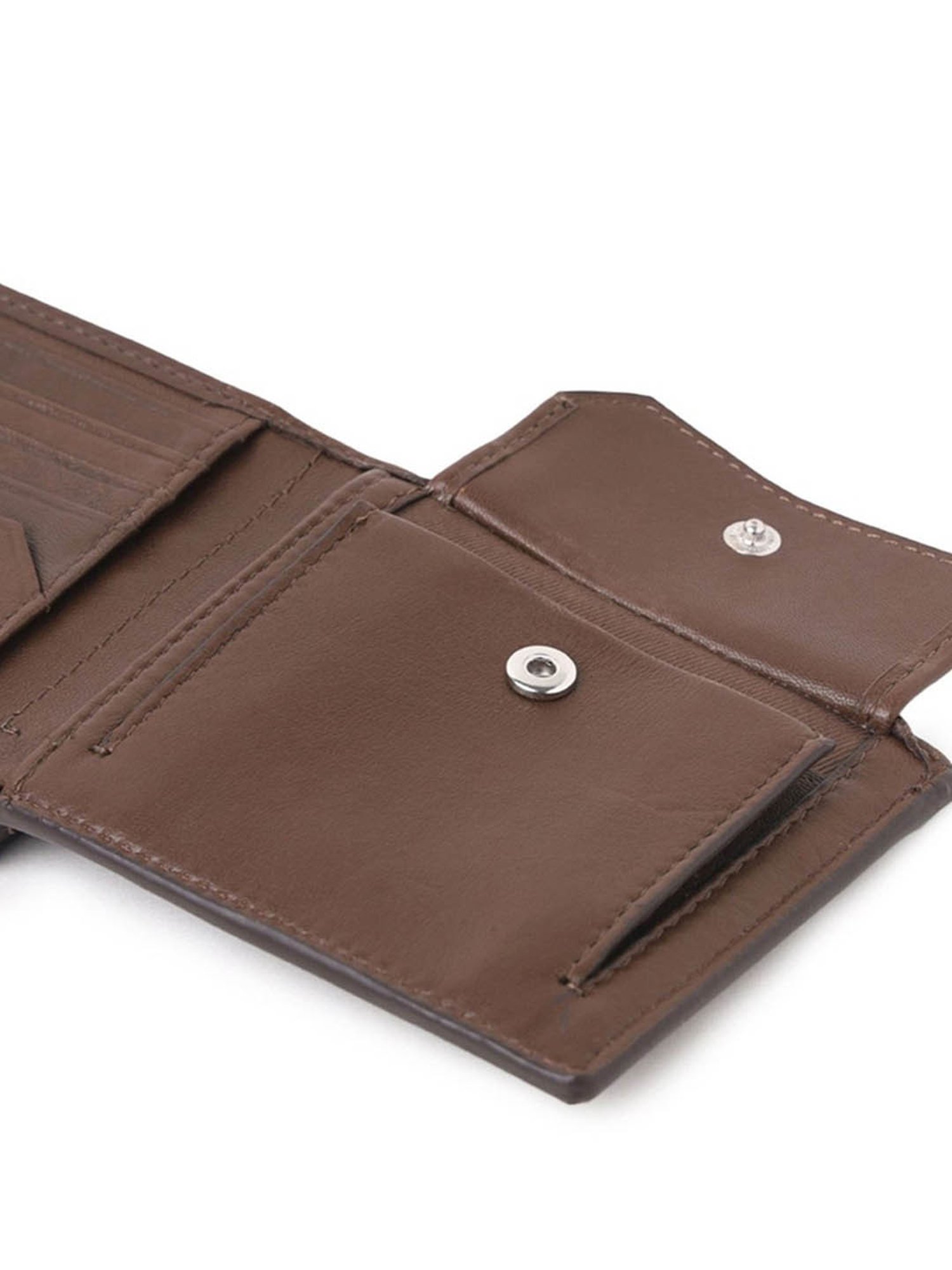 CALVIN KLEIN Brown RFID Leather Bi-Fold Wallet