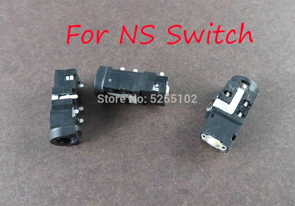 2pcs High Quality headphone jack Interface Headset Earphone socket plug port part for Nintendo Switch NS replacement Console