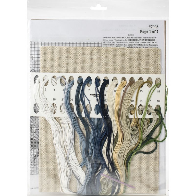 Janlynn Counted Cross Stitch Kit 14"X14"-Anemones (14 Count)