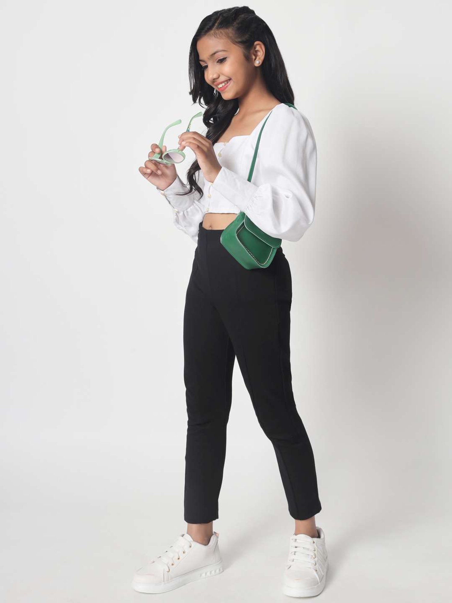 Tiny Girl Kids Pink Solid Top