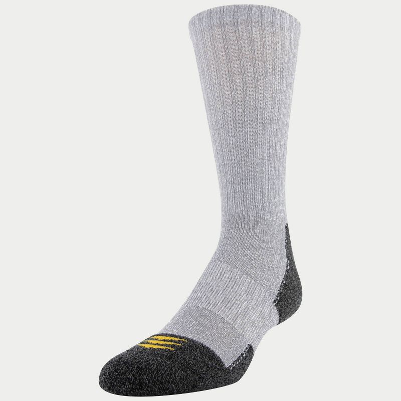PowerSox Men's Workwear 6pk Crew Athletic Socks - Peacoat/Khaki 6-12.5