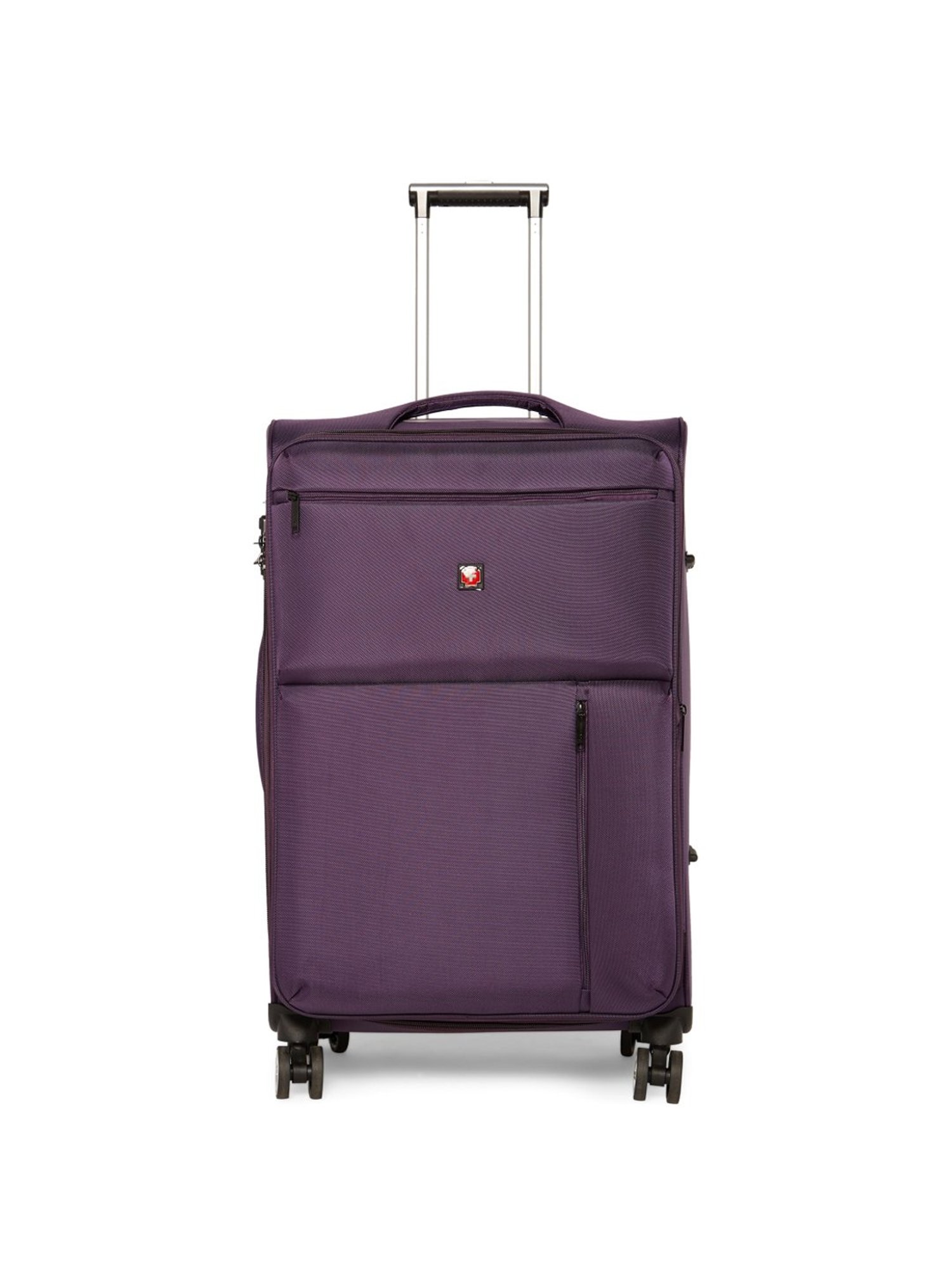 Swiss Brand Locarno Purple Large Soft Trolley Bag - 28 cm
