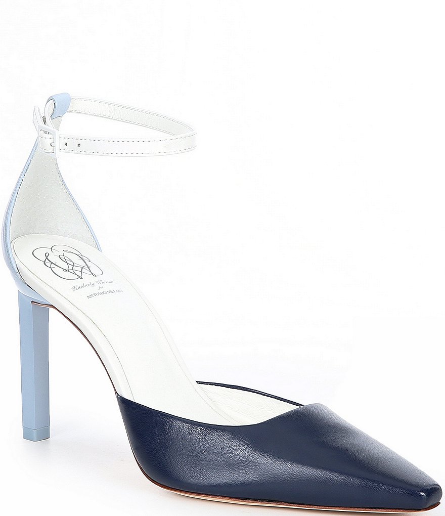 Antonio Melani x Kimberly Whitman Hydrangea Leather Pumps