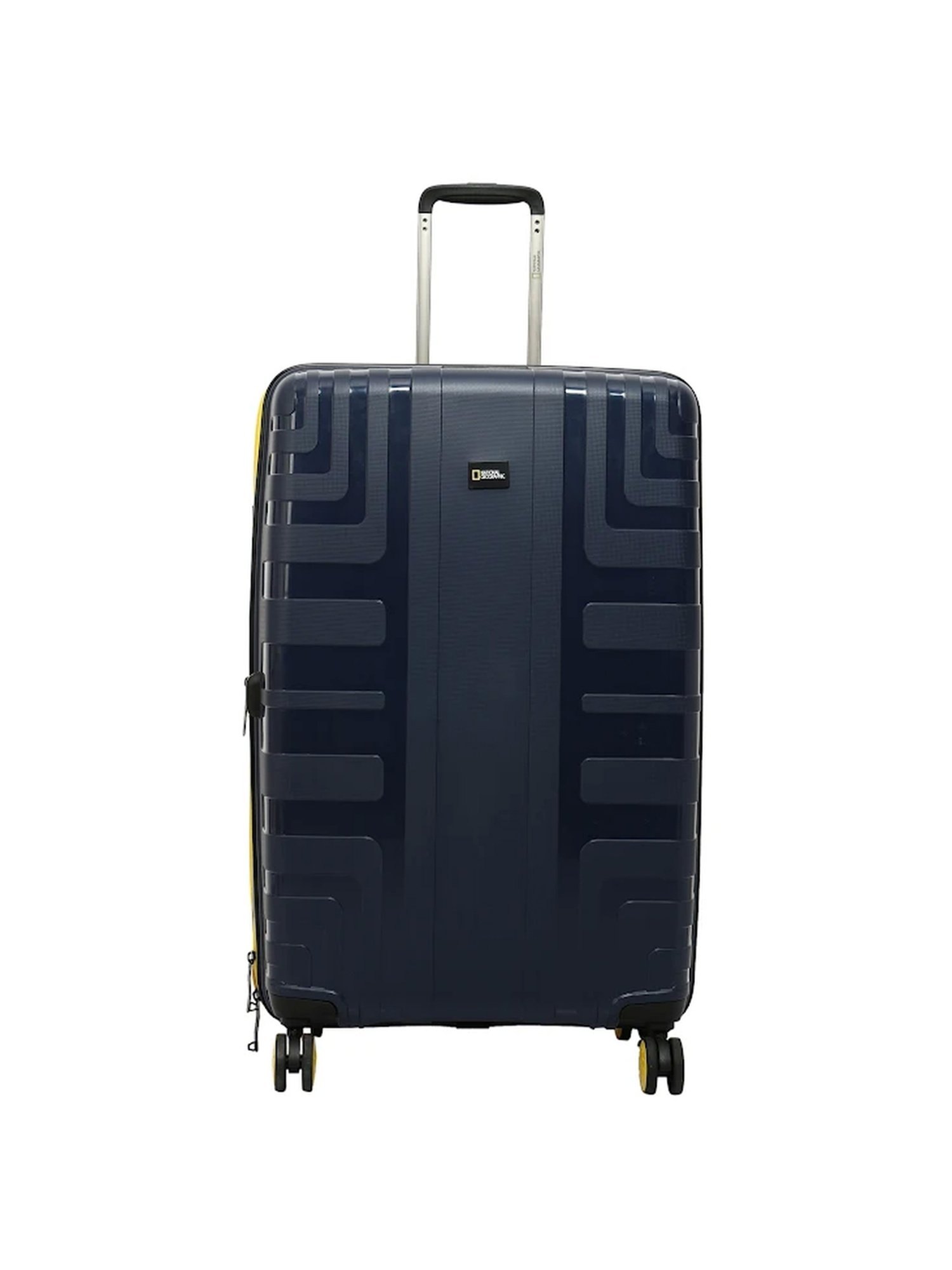 National Geographic Gibraltar Navy Medium Hard check In Trolley - 24 Inch