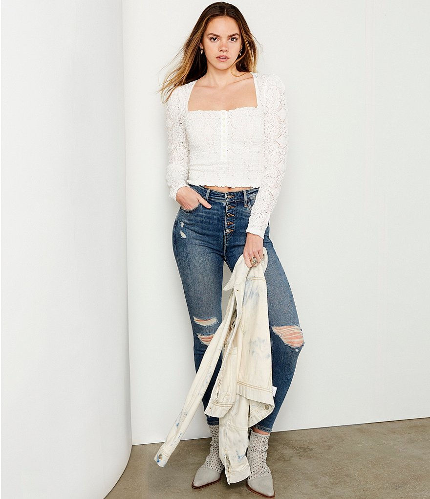 Free People Rumors Denim Jacket