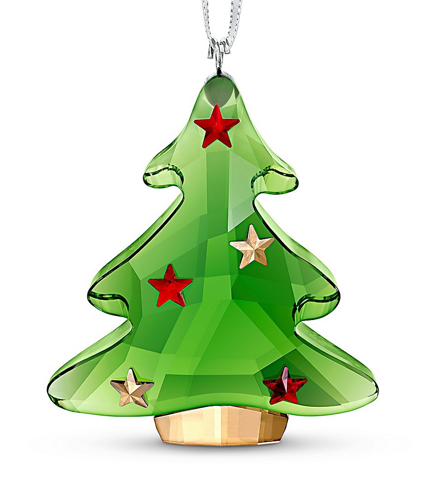 Swarovski Crystal Green Christmas Tree Ornament