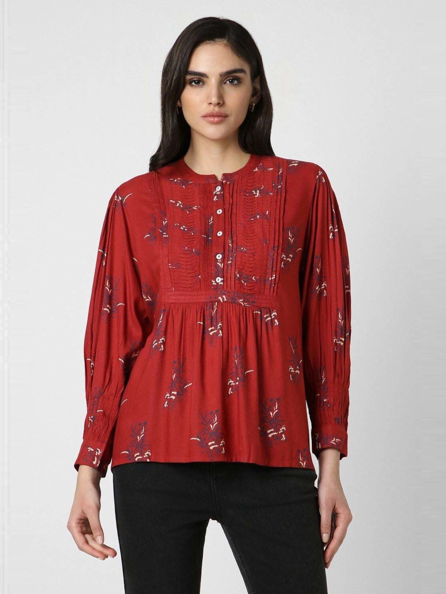 Van Heusen Red Printed Tunic