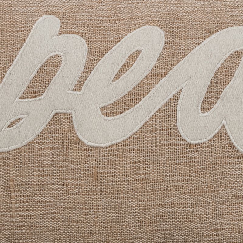 Peace World Throw Pillow Beige - Rizzy Home