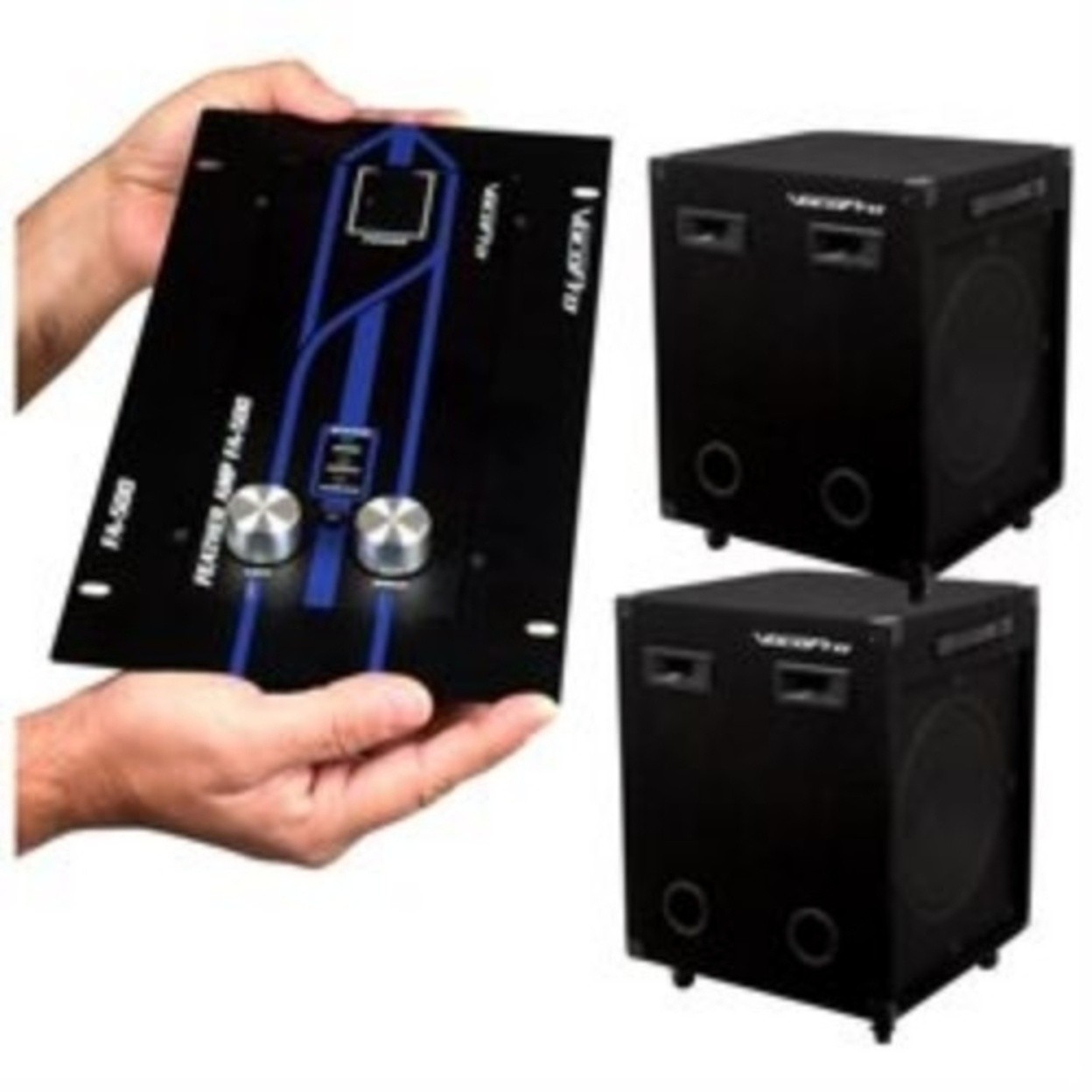 Vocopro EVENTMAN230 Two Powered 2-way 15-in P.a. Vocal Speaker W/eminence Drivers