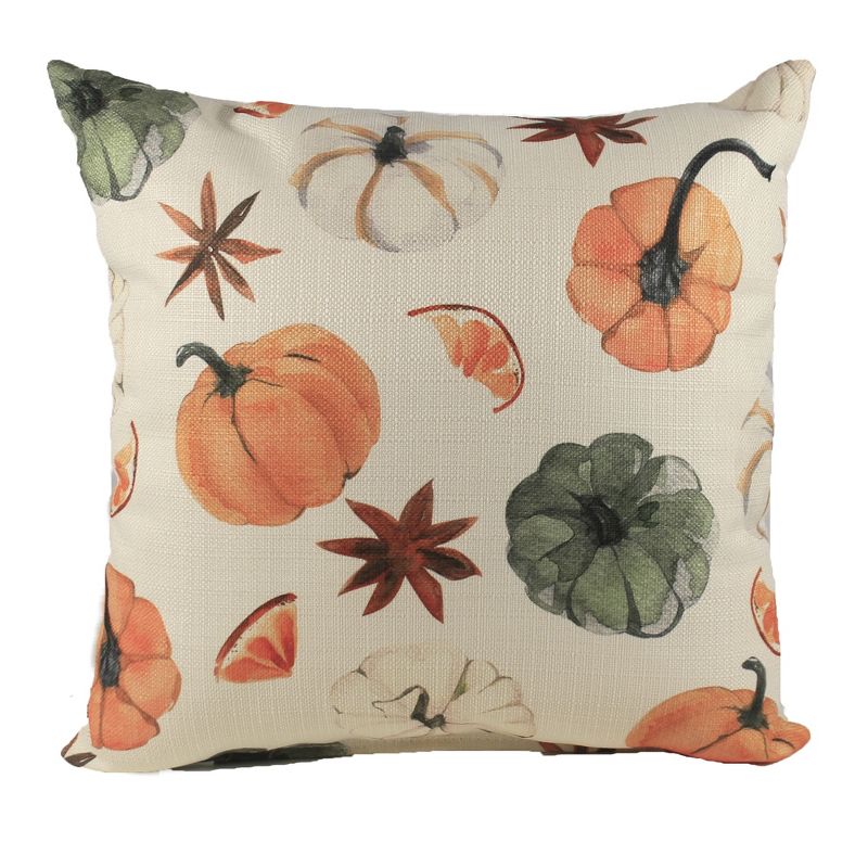 Fall 17.0" Pumpkin Pattern Pillow Home Decor  -  Decorative Pillow