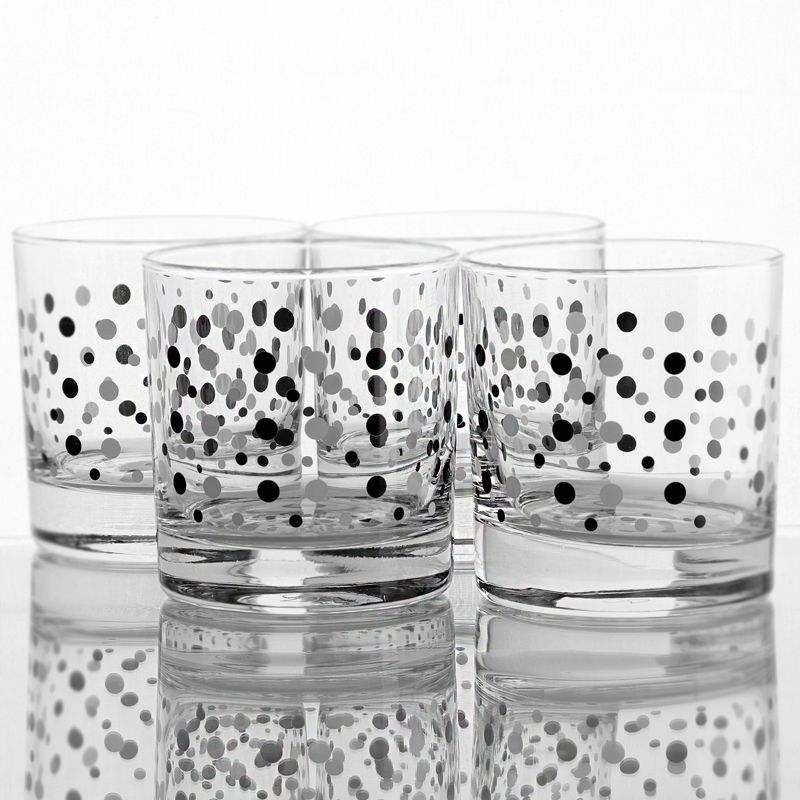 Pasabahce Istanbul 4 Piece 10.25 Ounce Double Old Fashioned Glass Cup Set
