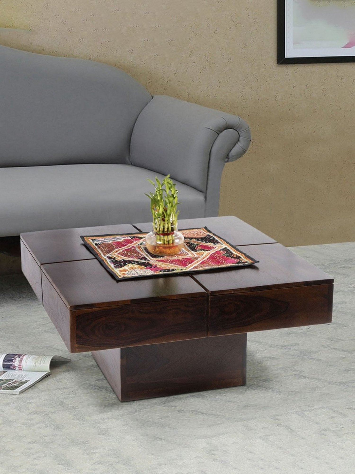 Glass Oval Living Room Metal Coffee Table - Saracina Home