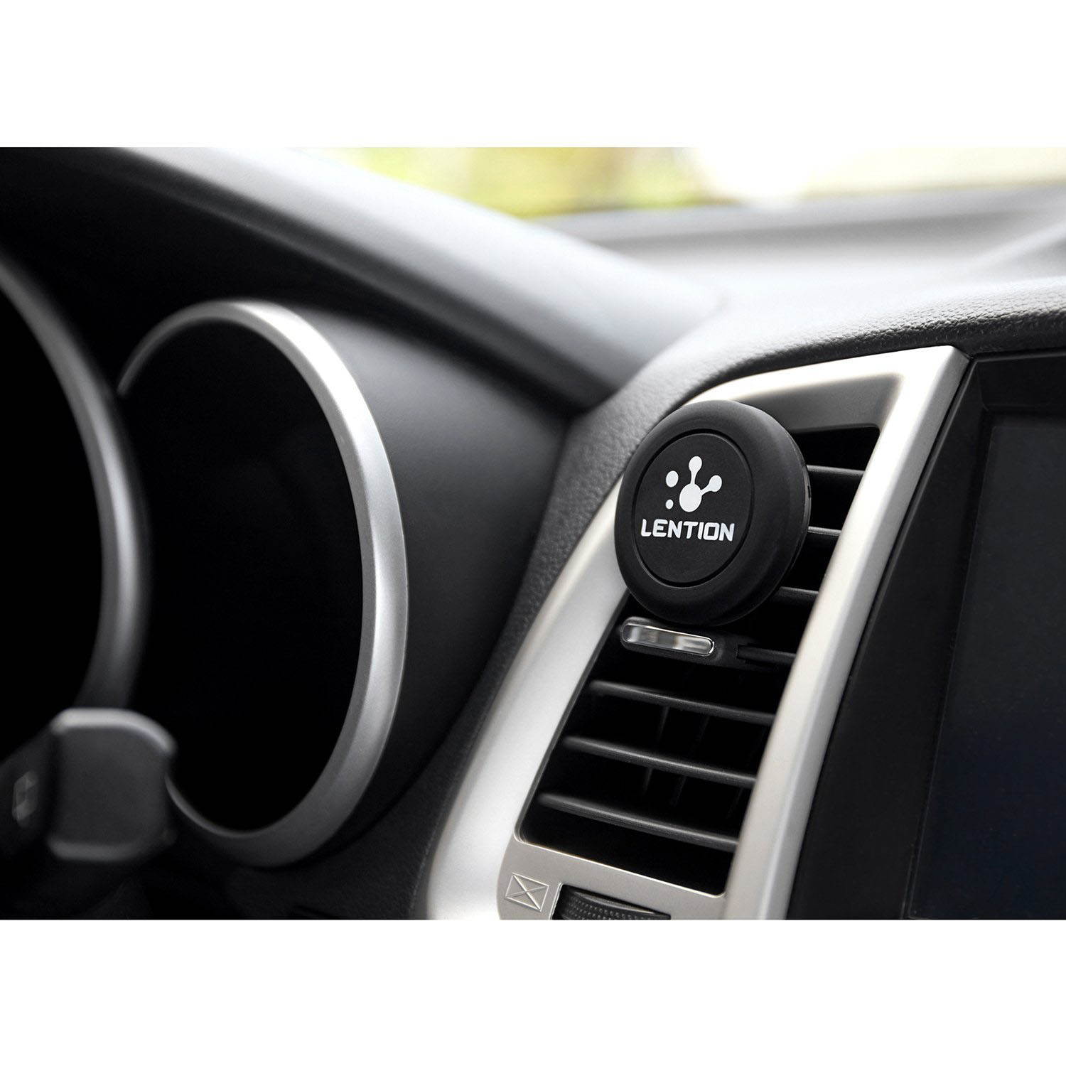 LENTION Air Vent Phone Support,Magnetic Mobile Stand 360&deg; Rotating Phone Holder Car Mount for iPhone, iPod, Smart Phone, PSP, GPS - Blue