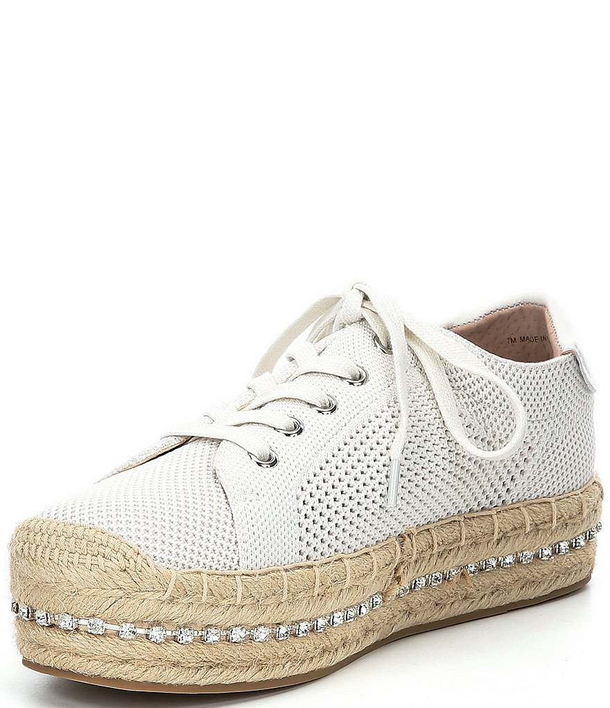 Chelsea & Violet Vltna Lace-Up Flatform Espadrille Sneakers