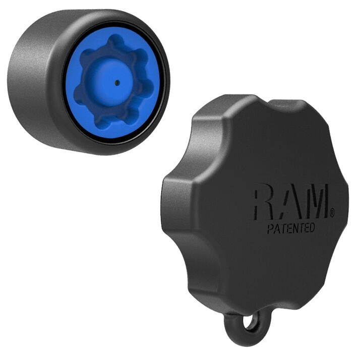 RAM Pin-Lock Security Knob and Key Knob for "C" Size Arms, for 1.5" Balls