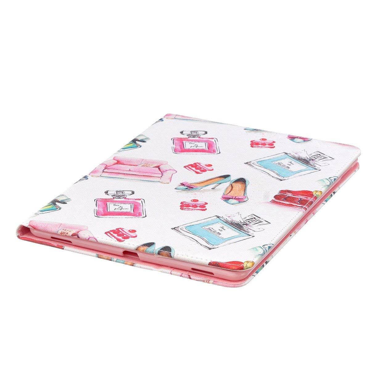 iPad Pro 9.7 Case, Newshine Premium Synthetic Leather Stand Case Cover with [Card Solts] for Apple iPad Pro 9.7 inch 2016 Release Table (Perfume)