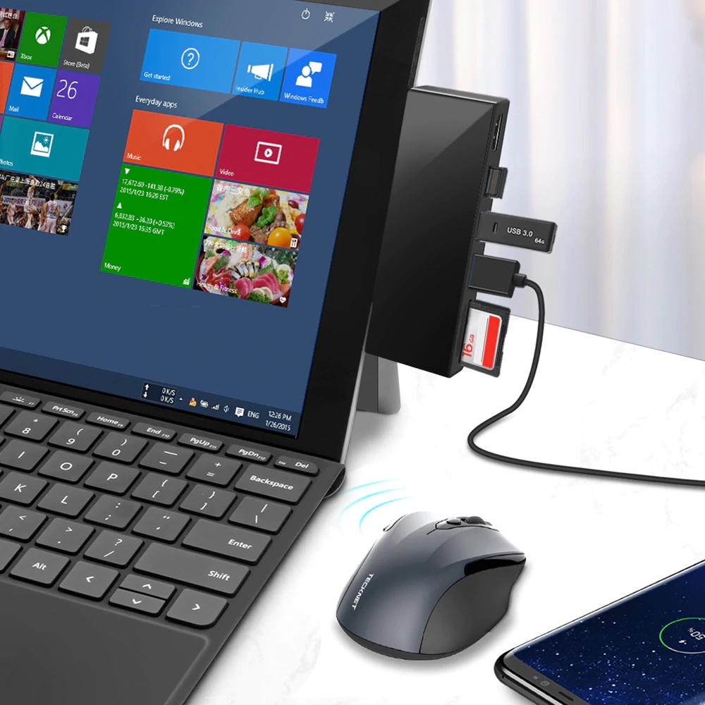 Misskit usb 3.0 card reader HUB 4K HDMI-compatible adapter SD/TF micro SD for Microsoft Surface Pro 5/6