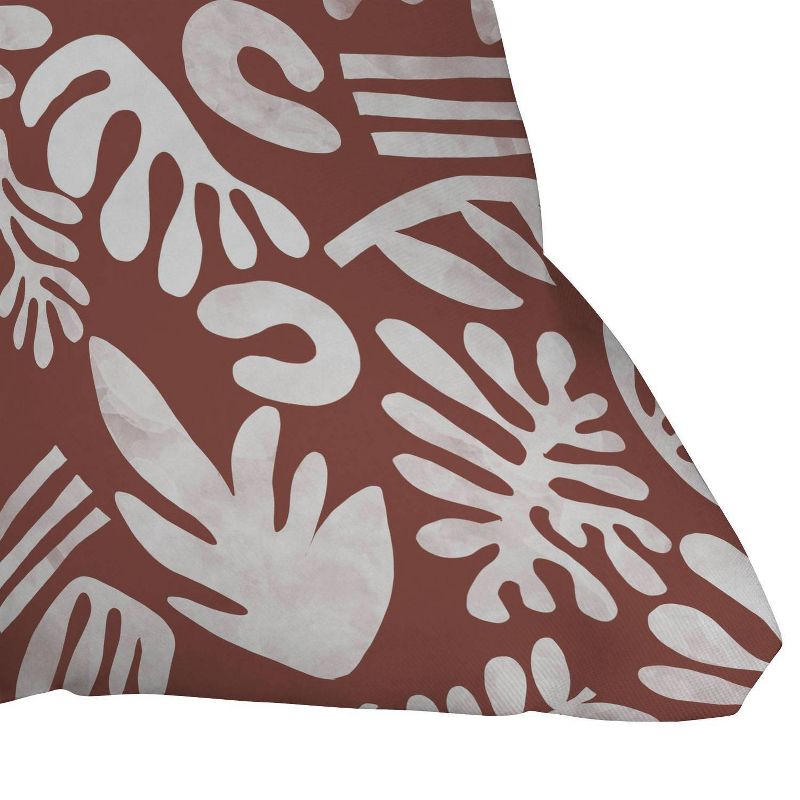 16"x16" Marta Barragan Camarasa Modern Abstract Square Throw Pillow Brown/Natural - Deny Designs