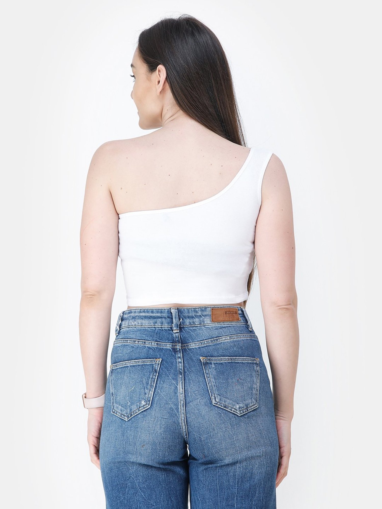 Cation White Crop Top