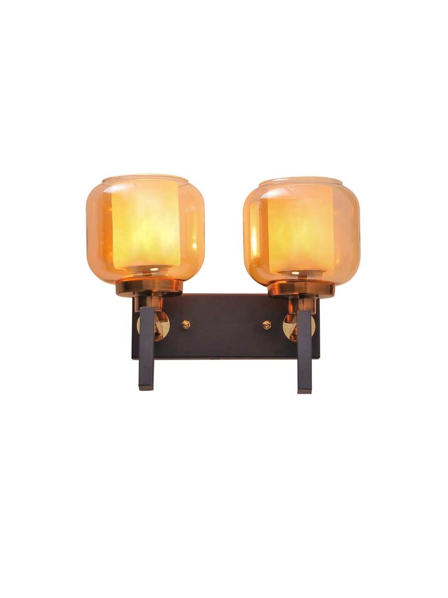 Fos Lighting 'Dish' Antique Gold & White Brass 5-In-1 Hanging Light