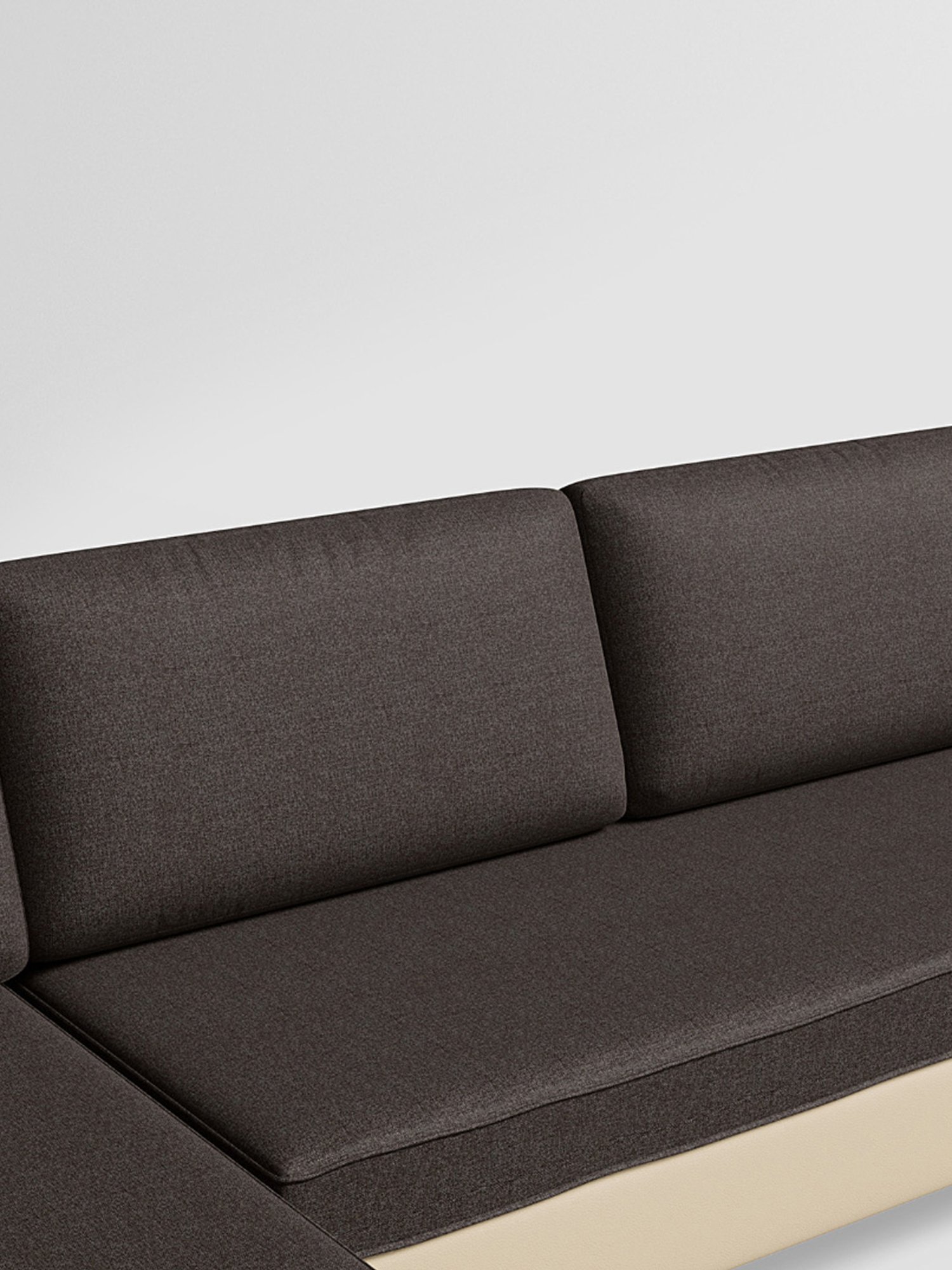 Durian Berry Black Premium Leatherette 2 Seater Sofa