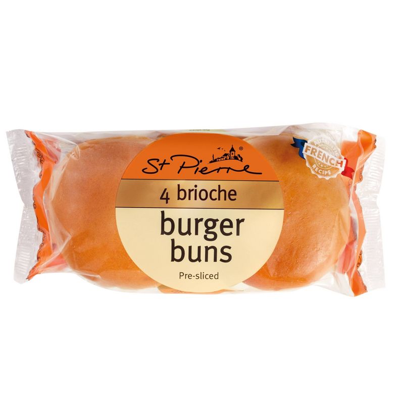 St. Pierre Brioche Burger Buns - 7oz/4ct