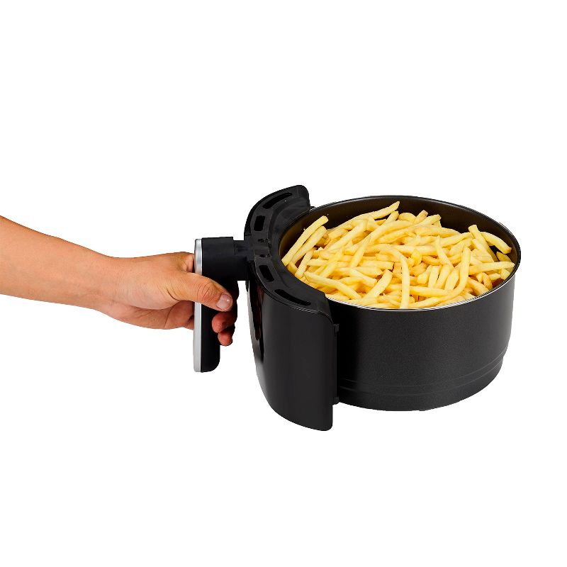 GoWISE USA GW22821-S 1500 Watt 5 Quart Digital Touchscreen Countertop Air Fryer with 8 Preset, Black