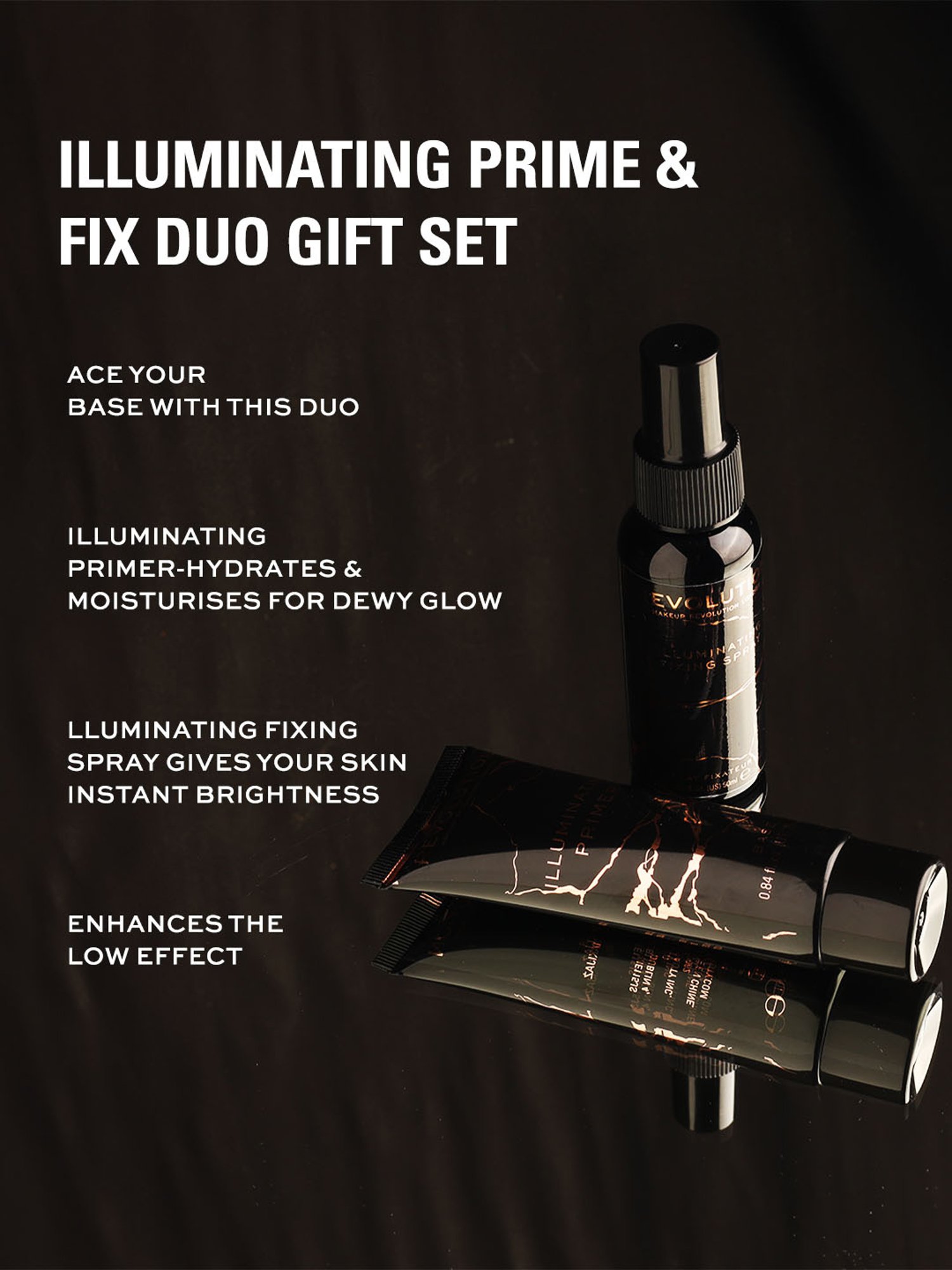 Makeup Revolution Illuminating Prime & Fix Duo Gift Set