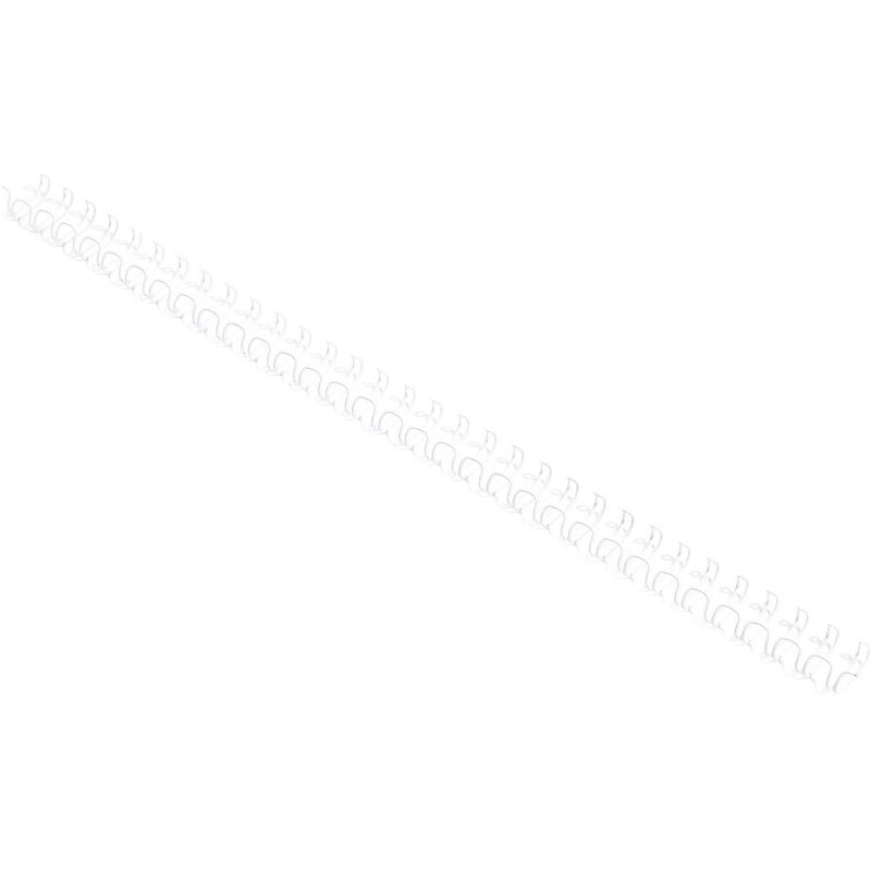 Stockroom Plus 100-Pack White Double Loop Wire Spiral Binding Coils Spines for 60 Sheets, 10.5"x5/16", 3:1 Pitch