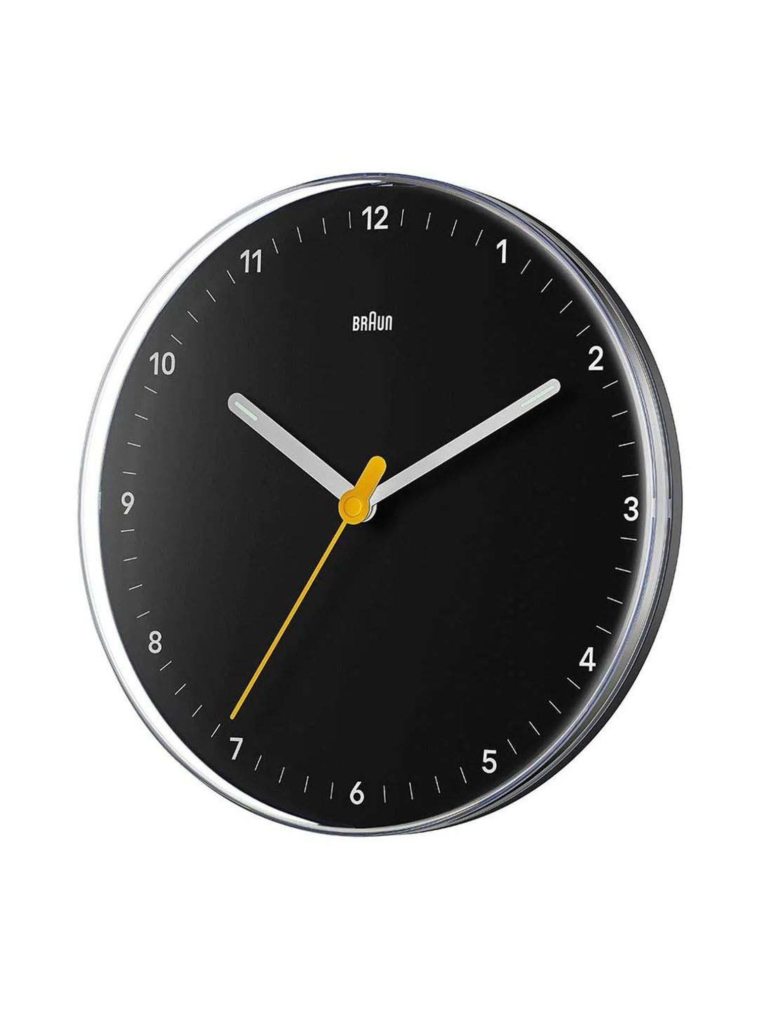 Braun Black Digital Alarm Clock With Snooze & Negative LCD Display