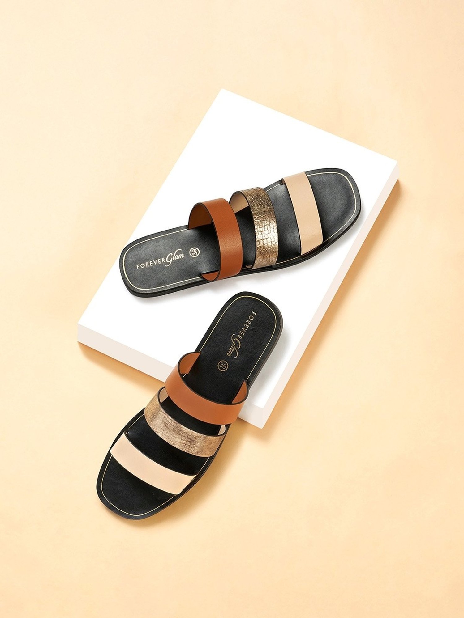 Forever Glam by Pantaloons Women's Multicolored Casual Sandals