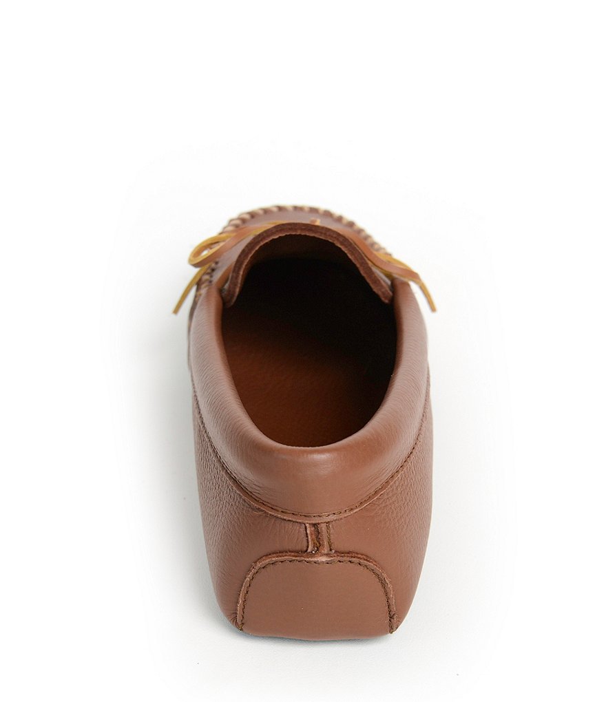 Minnetonka Men's Double Deerskin Leather Softsole Slipper