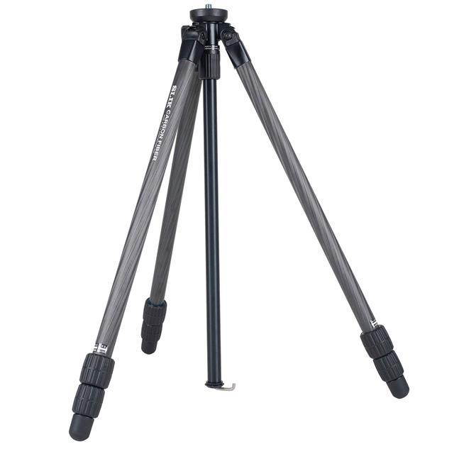 Slik PRO CF-633 Carbon Fiber Tripod, 3 Leg Sections, Extends to 64.2", Black