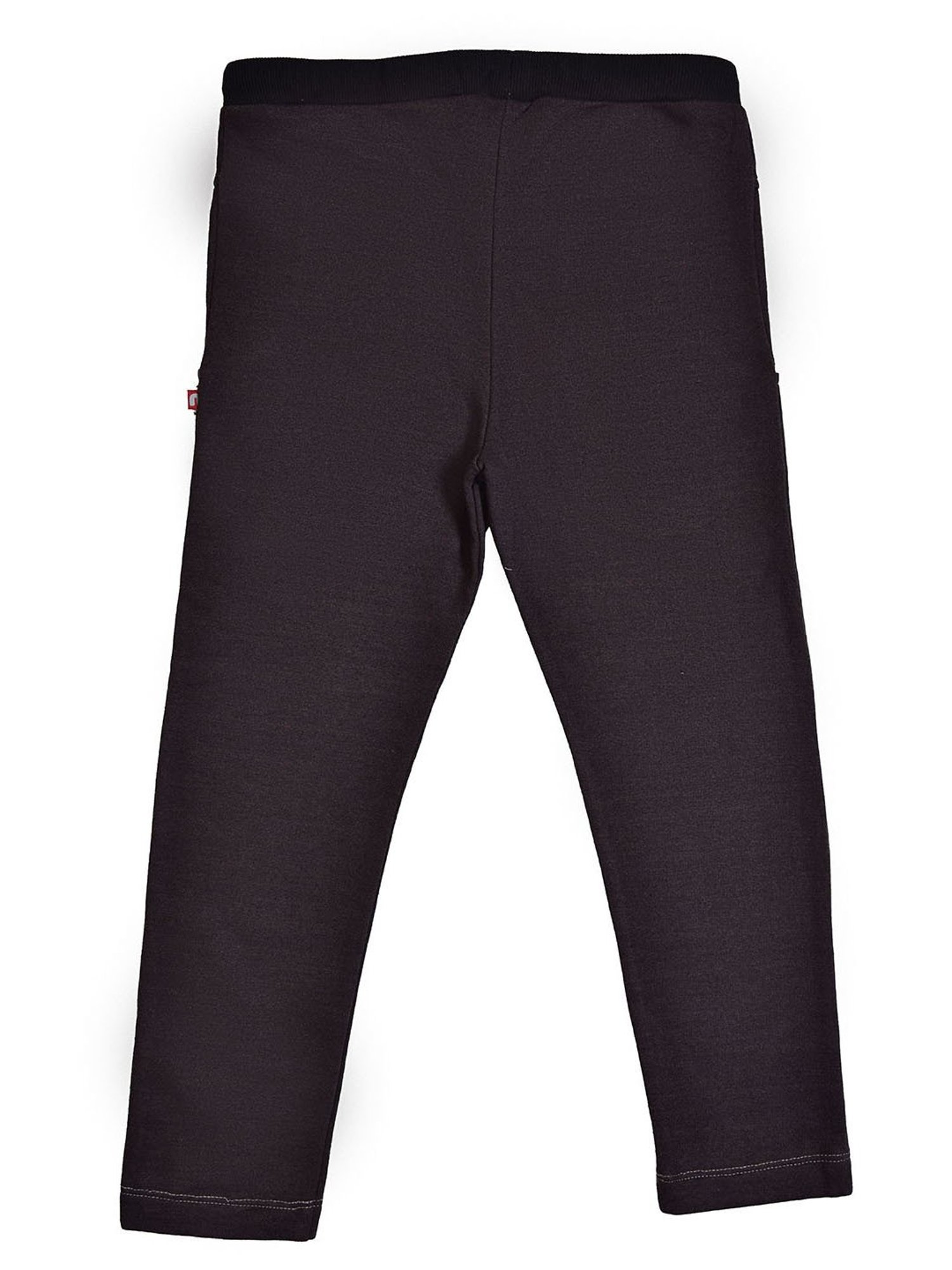 Nino Bambino Boys Dark Grey Solid Trackpants