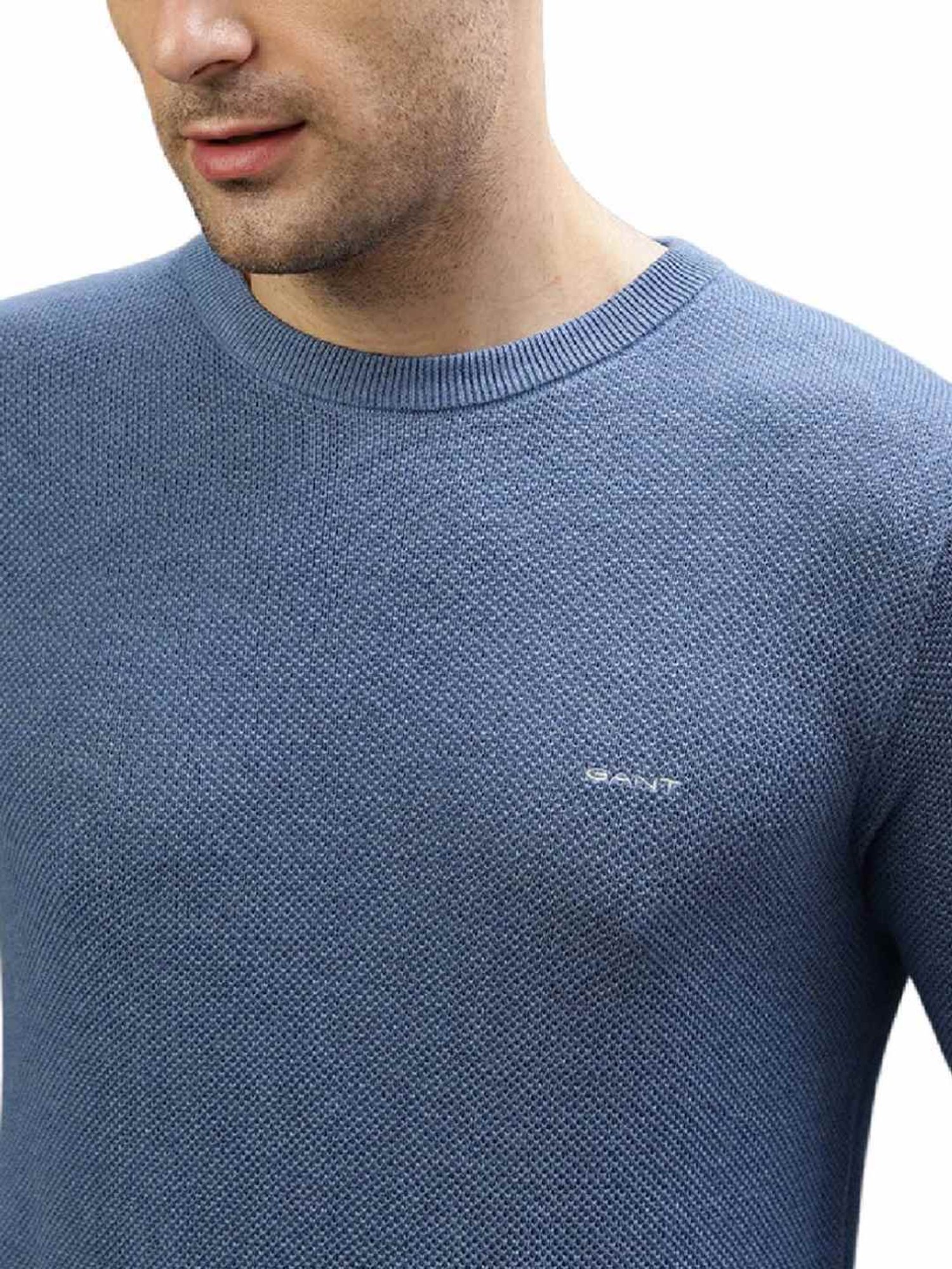Gant Blue Regular Fit Sweaters