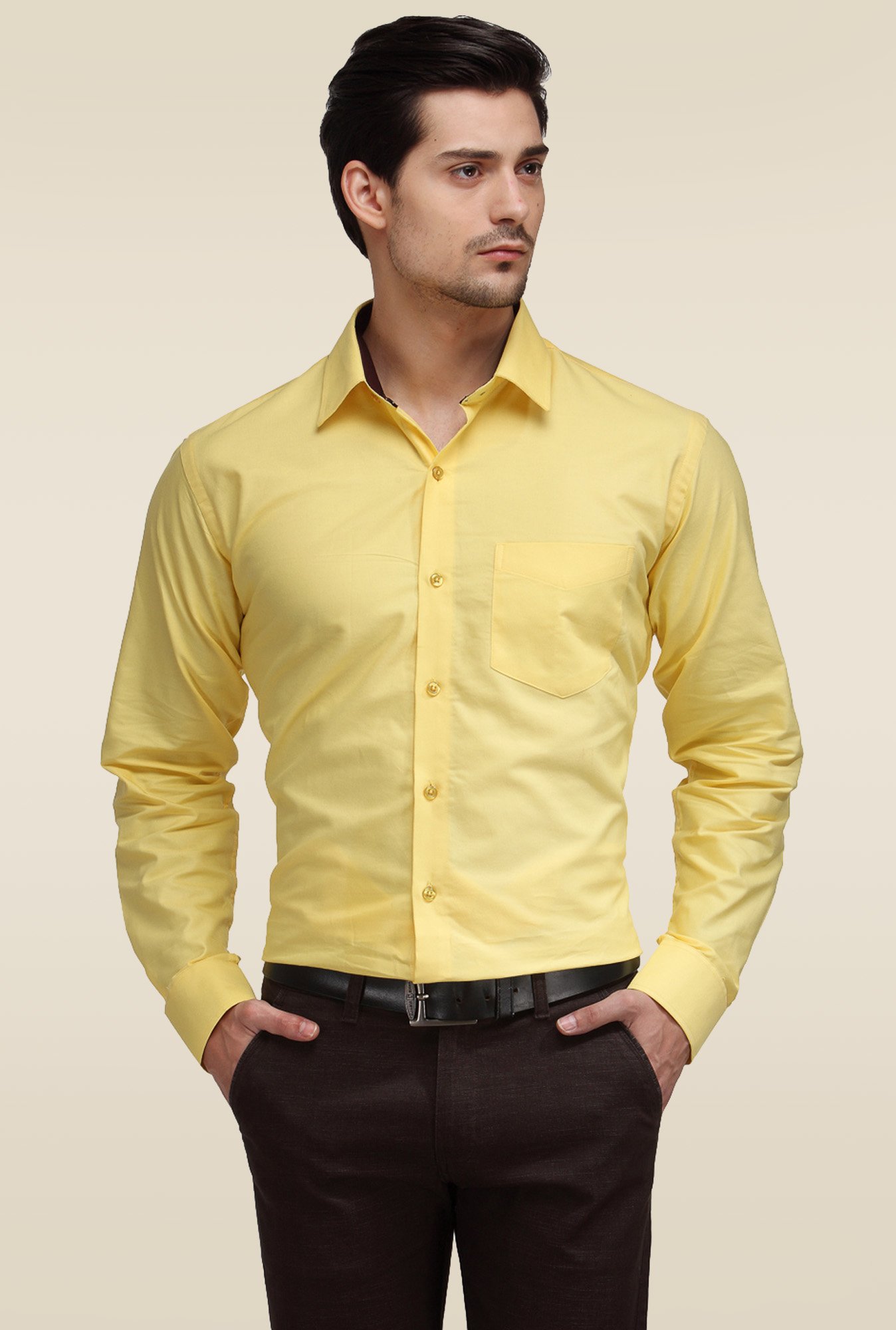 Hancock Yellow Cotton Shirt