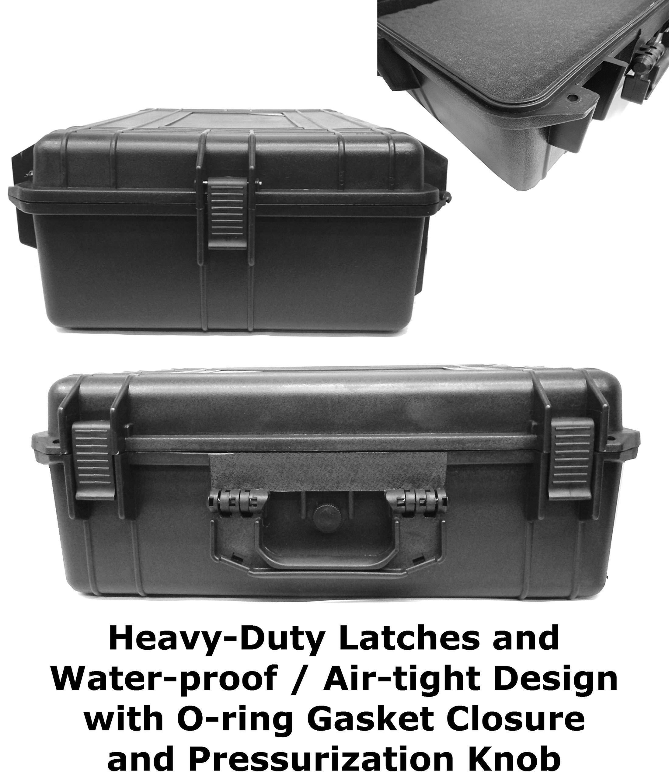 CASEMATIX Rugged Waterproof Projector Case Compatible with BenQ TK800 4k Home Theater Projector - Impact Absorbing Foam and Hard Shell for Travel