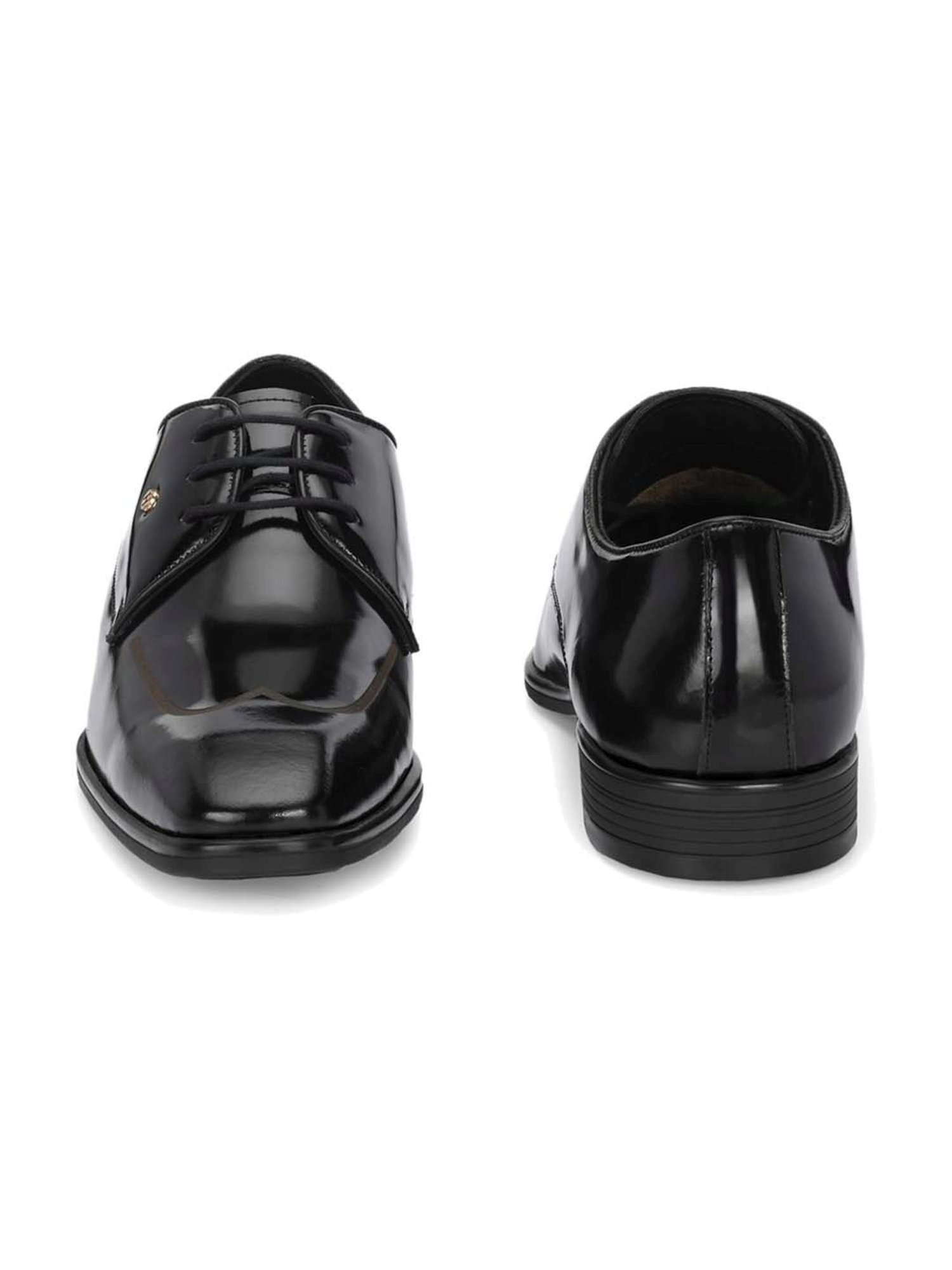 Hitz Men's Black Derby Shoes