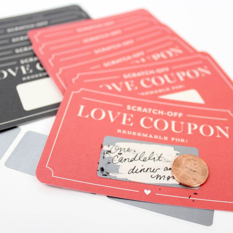 Scratch Off Love Coupons Cards