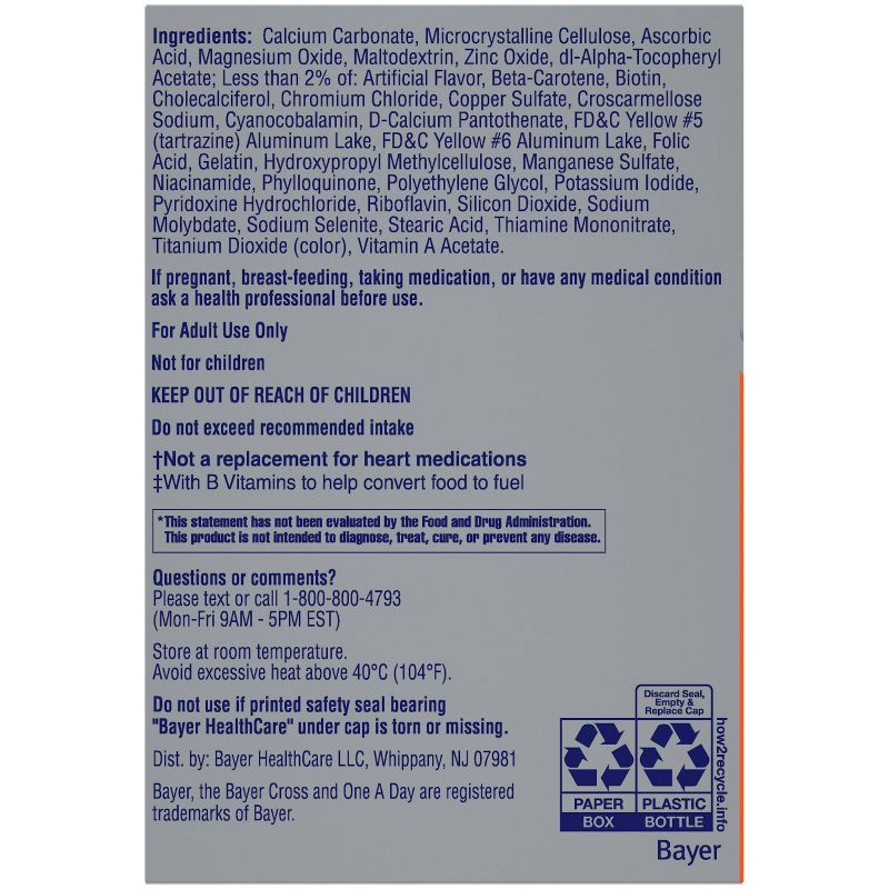 One A Day Women's 50+ Health Advantage Multivitamin / Multimineral Dietary Supplement Tablets - 65ct