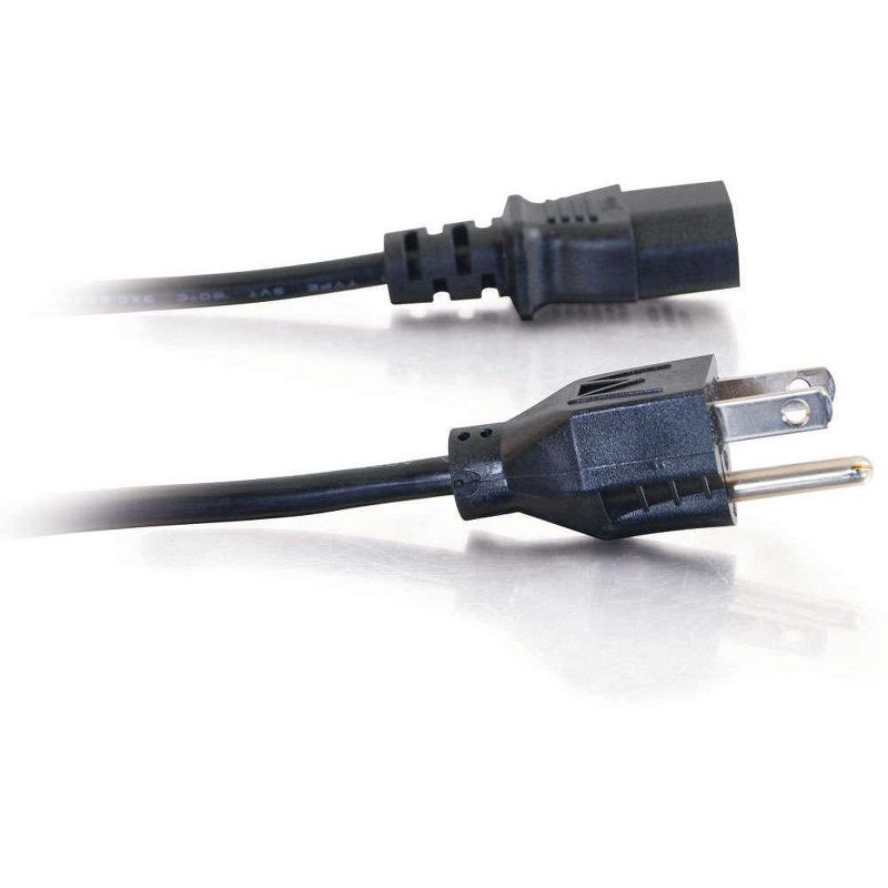 C2G 4ft 16 AWG Universal Power Cord (NEMA 5-15P to IEC320C13) - C2G 4ft 16 AWG Universal Power Cord (NEMA 5-15P to IEC320C13) (TAA Compliant)