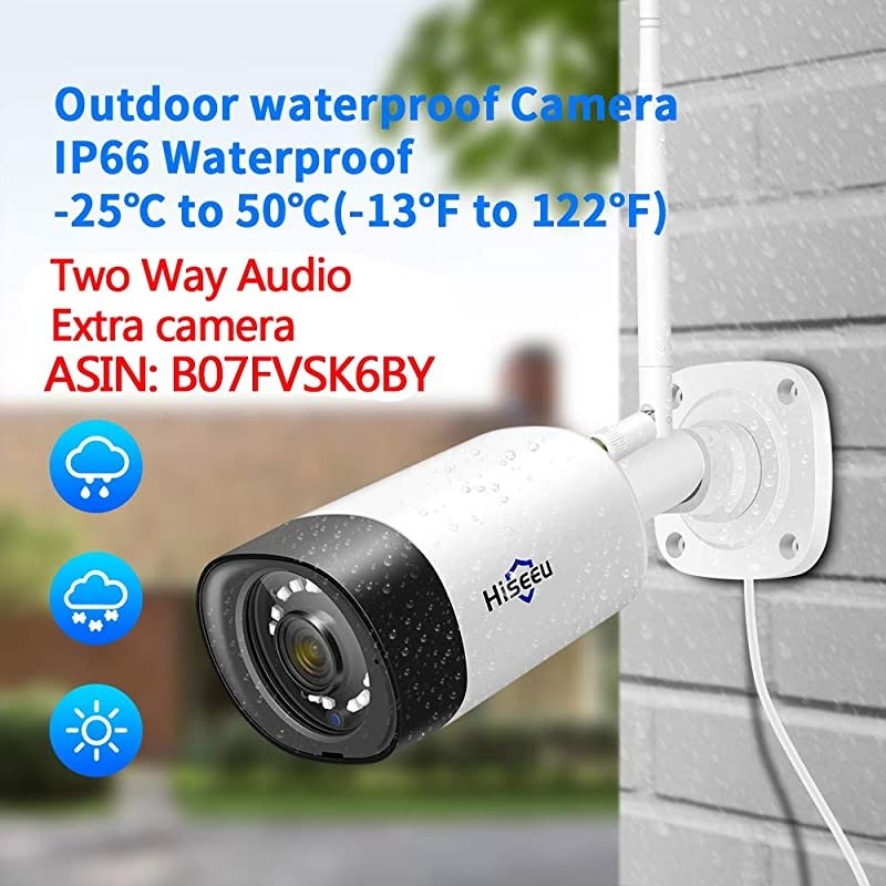 8ChannelAudio  Wireless Security Camera System4Pcs 1080P Cameras 8Channel NVRMobileampPC RemoteOutdoor IP66 WaterproofNight VisionMotion AlertPlugampPlay 724Motion Record1TB HDD